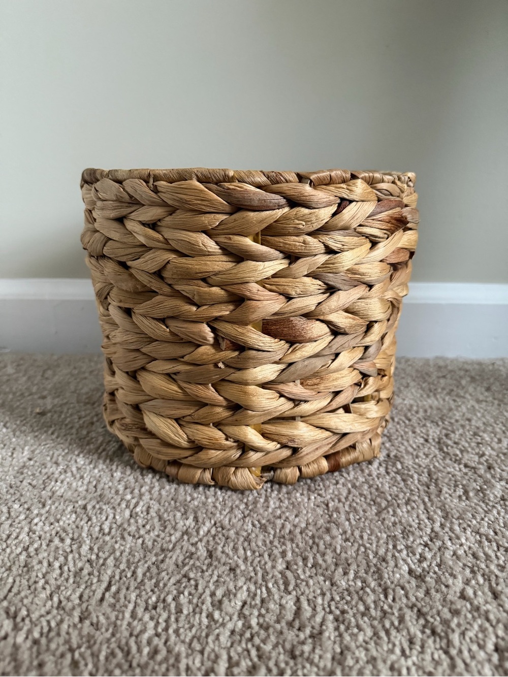 Handwoven Seagrass Storage Basket - Natural Brown